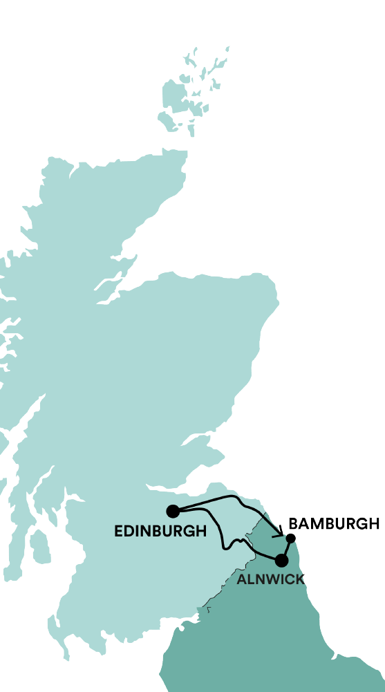 Castles & Broomsticks Tour Map