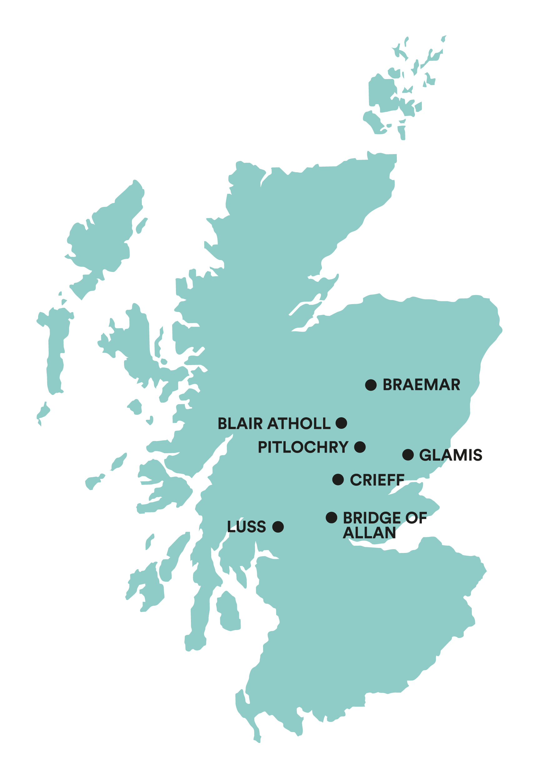 Highland Games Day Tour Tour Map