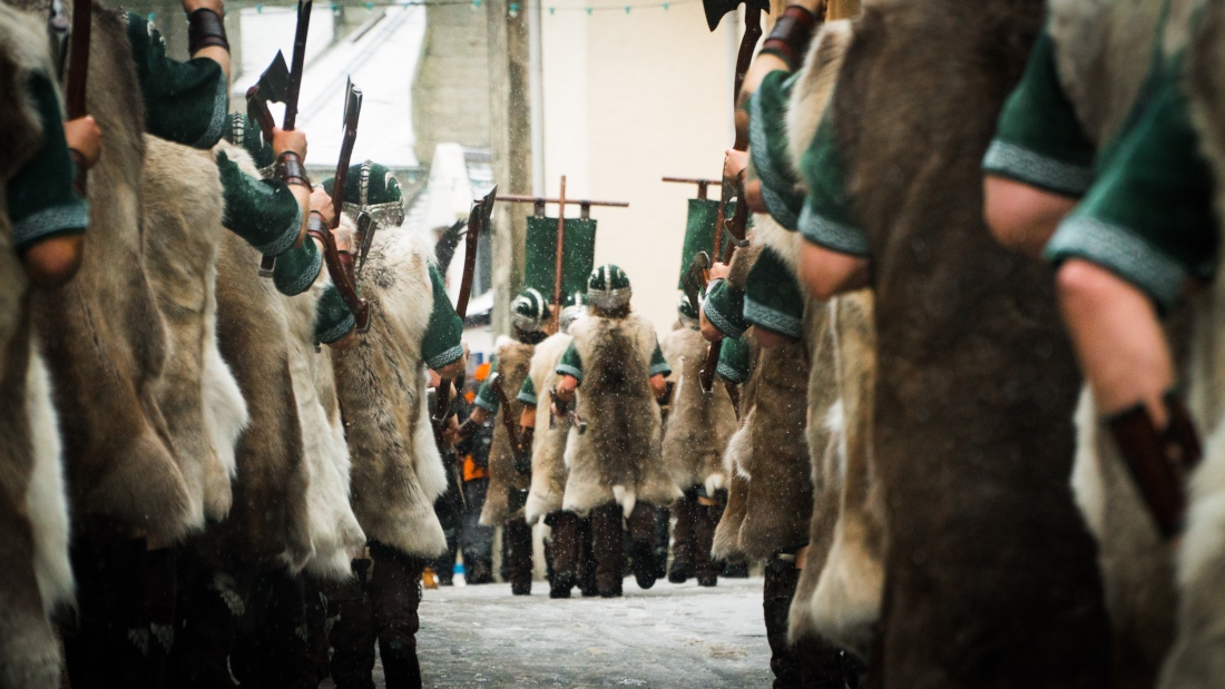 Vikings at Up Helly Aa 2019