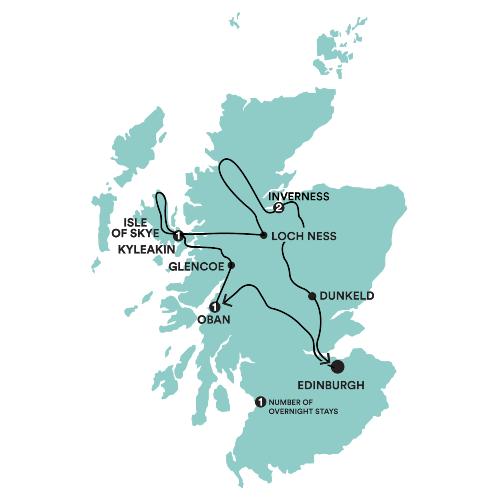 Highland Fling Tour Map